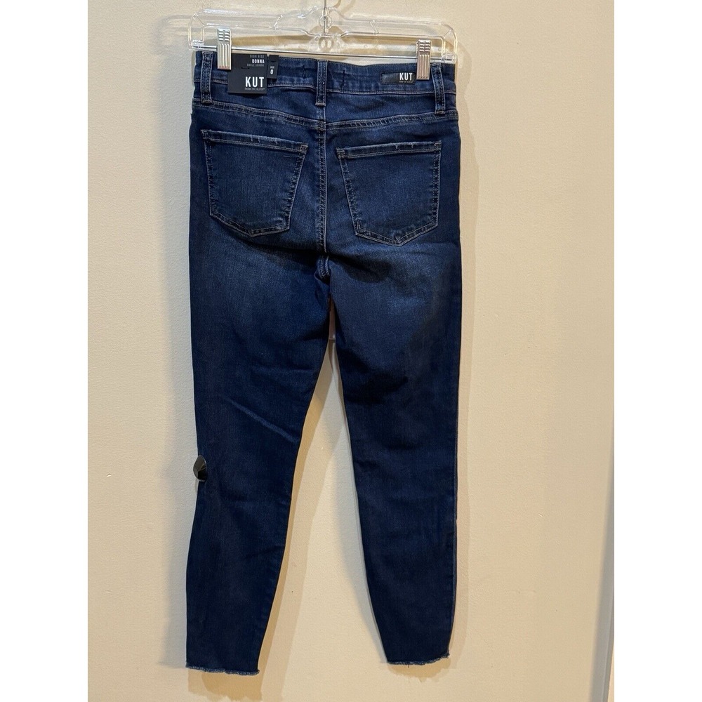 Kut from the Kloth high rise Donna skinny jeans Raw Hem‎ Size 0 - Picture 4 of 12